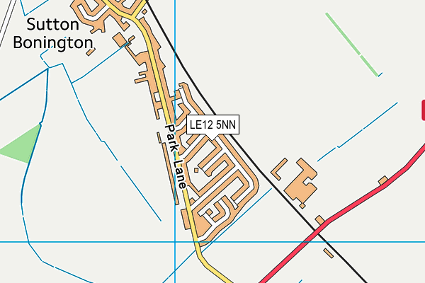 LE12 5NN map - OS VectorMap District (Ordnance Survey)