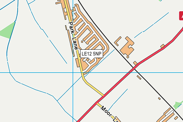 LE12 5NP map - OS VectorMap District (Ordnance Survey)