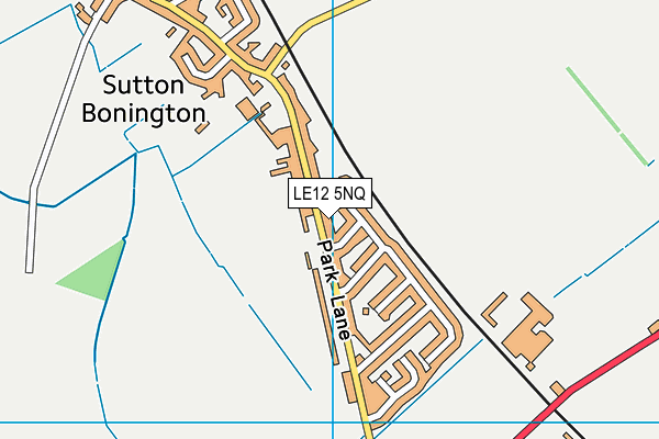 LE12 5NQ map - OS VectorMap District (Ordnance Survey)