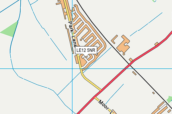 LE12 5NR map - OS VectorMap District (Ordnance Survey)