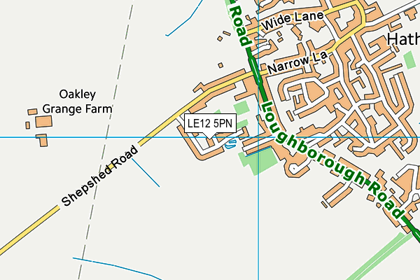 LE12 5PN map - OS VectorMap District (Ordnance Survey)