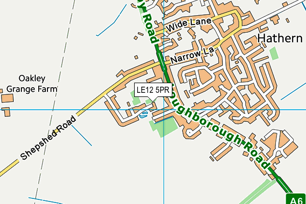 LE12 5PR map - OS VectorMap District (Ordnance Survey)