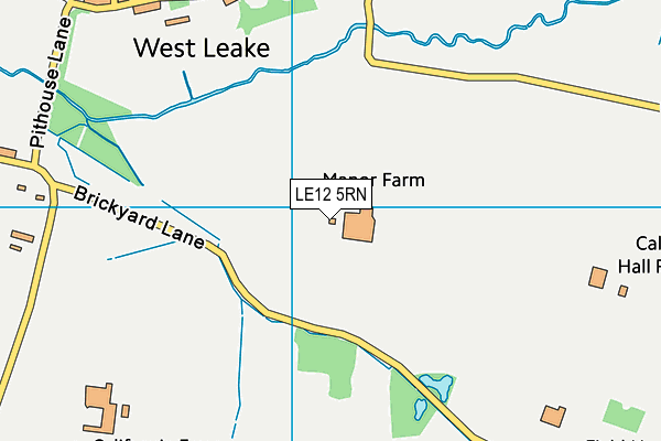LE12 5RN map - OS VectorMap District (Ordnance Survey)