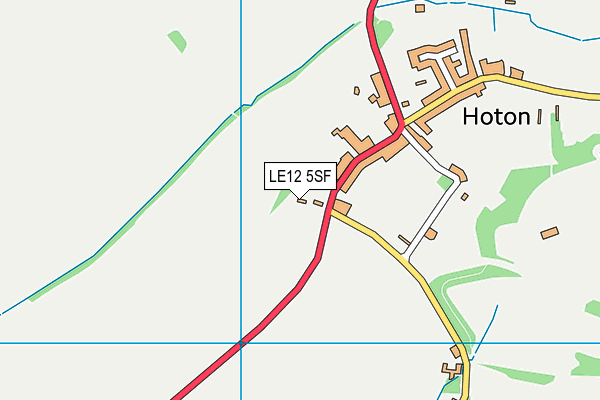 LE12 5SF map - OS VectorMap District (Ordnance Survey)