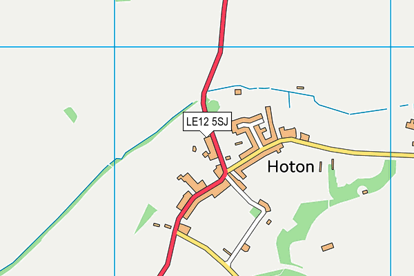LE12 5SJ map - OS VectorMap District (Ordnance Survey)