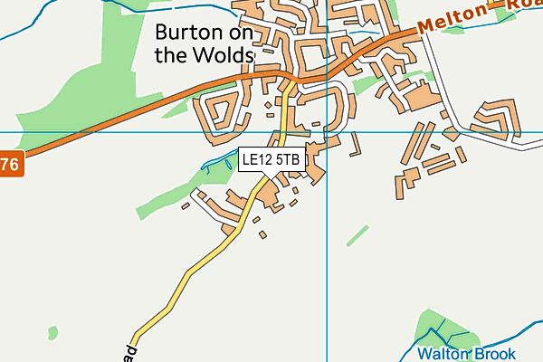 Burton-on-the-Wolds Primary School map (LE12 5TB) - OS VectorMap District (Ordnance Survey)