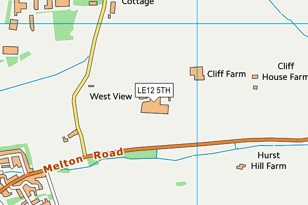 LE12 5TH map - OS VectorMap District (Ordnance Survey)