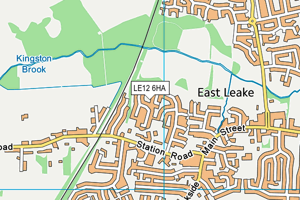 LE12 6HA map - OS VectorMap District (Ordnance Survey)