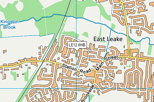 LE12 6HB map - OS VectorMap District (Ordnance Survey)