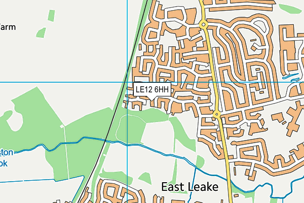 LE12 6HH map - OS VectorMap District (Ordnance Survey)