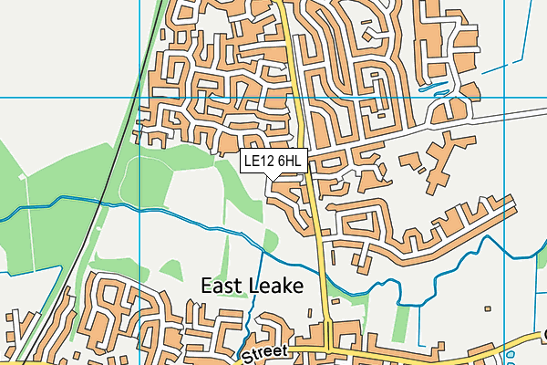 LE12 6HL map - OS VectorMap District (Ordnance Survey)