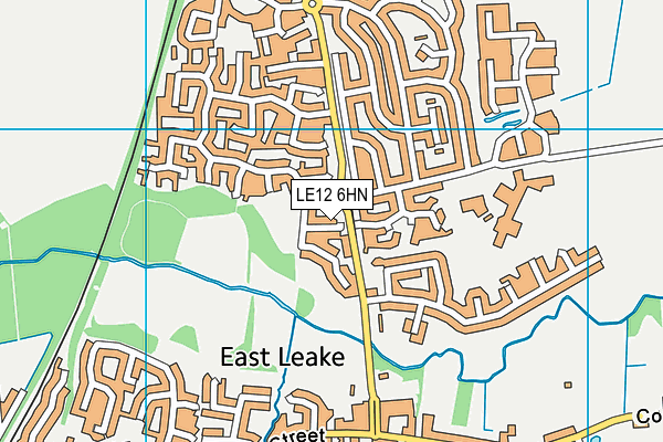 LE12 6HN map - OS VectorMap District (Ordnance Survey)