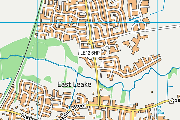 LE12 6HP map - OS VectorMap District (Ordnance Survey)