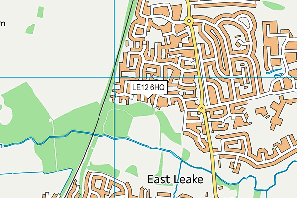 LE12 6HQ map - OS VectorMap District (Ordnance Survey)