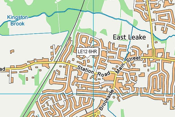 LE12 6HR map - OS VectorMap District (Ordnance Survey)