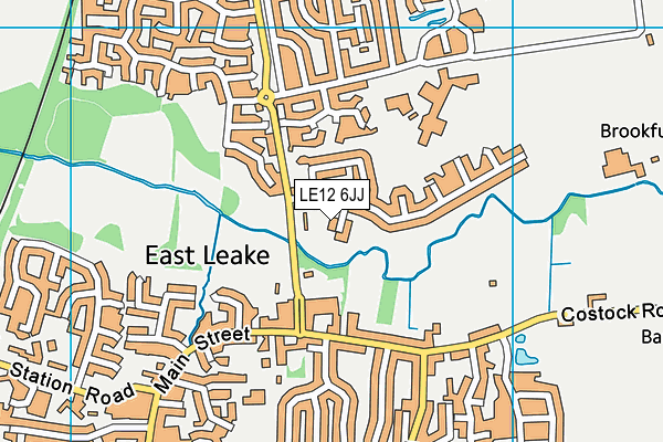 LE12 6JJ map - OS VectorMap District (Ordnance Survey)