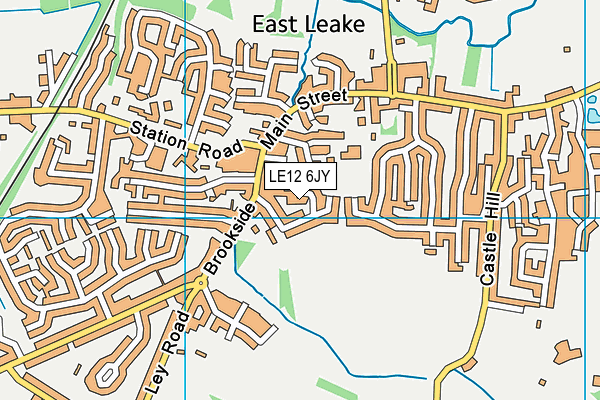 LE12 6JY map - OS VectorMap District (Ordnance Survey)