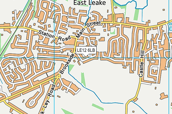 LE12 6LB map - OS VectorMap District (Ordnance Survey)