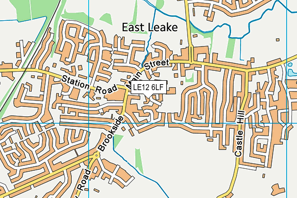 LE12 6LF map - OS VectorMap District (Ordnance Survey)