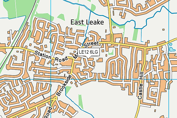 LE12 6LG map - OS VectorMap District (Ordnance Survey)