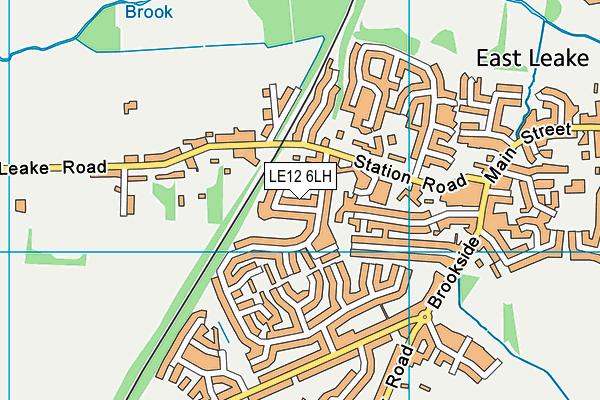 LE12 6LH map - OS VectorMap District (Ordnance Survey)