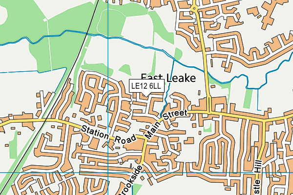 LE12 6LL map - OS VectorMap District (Ordnance Survey)