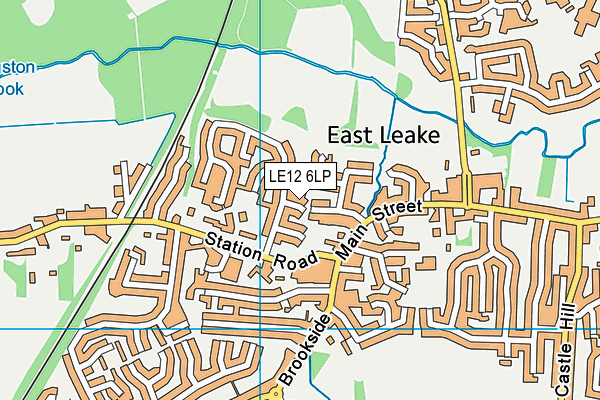 LE12 6LP map - OS VectorMap District (Ordnance Survey)