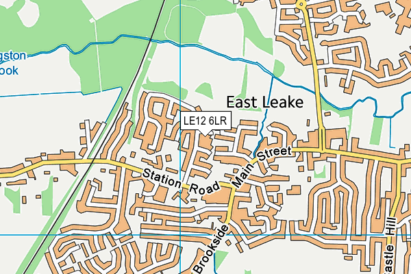 LE12 6LR map - OS VectorMap District (Ordnance Survey)