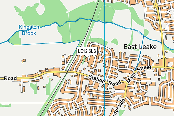 LE12 6LS map - OS VectorMap District (Ordnance Survey)