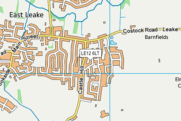 LE12 6LT map - OS VectorMap District (Ordnance Survey)