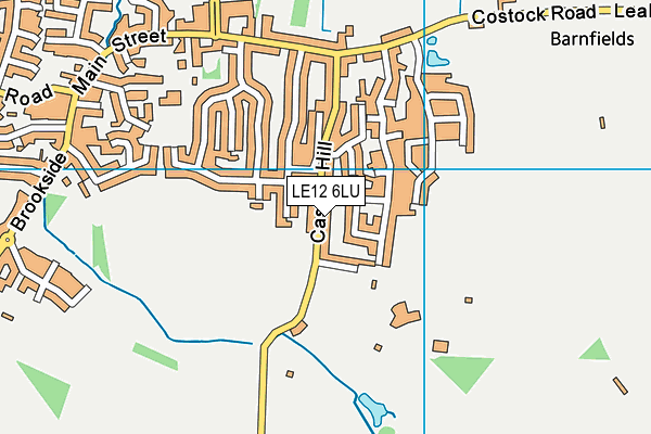 LE12 6LU map - OS VectorMap District (Ordnance Survey)