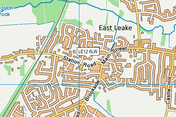 LE12 6LW map - OS VectorMap District (Ordnance Survey)