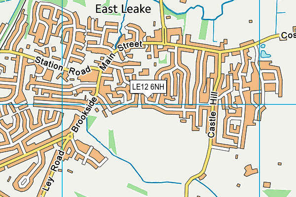 LE12 6NH map - OS VectorMap District (Ordnance Survey)