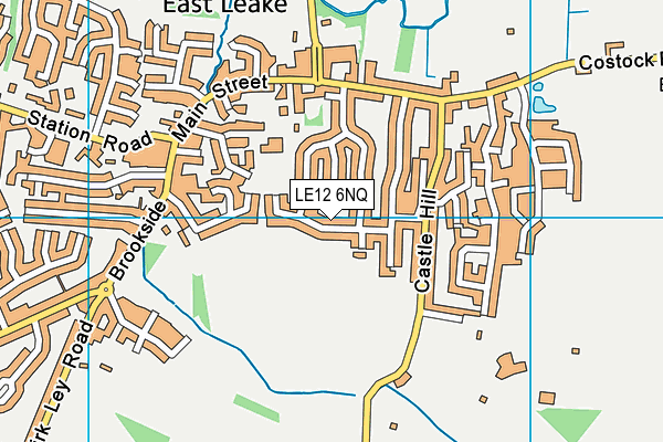 LE12 6NQ map - OS VectorMap District (Ordnance Survey)