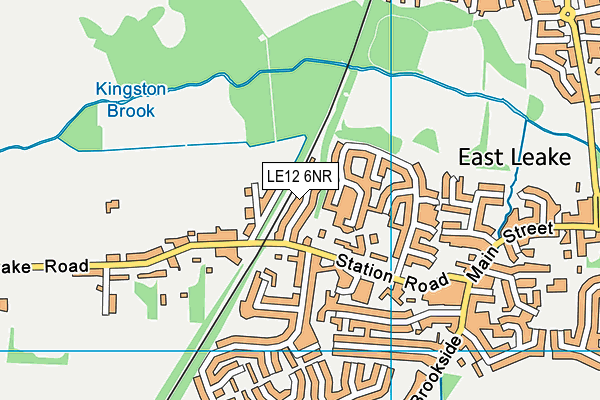 LE12 6NR map - OS VectorMap District (Ordnance Survey)