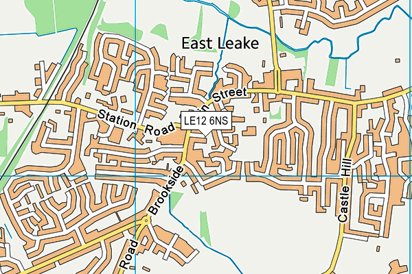 LE12 6NS map - OS VectorMap District (Ordnance Survey)