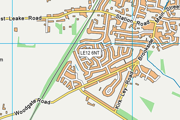 LE12 6NT map - OS VectorMap District (Ordnance Survey)