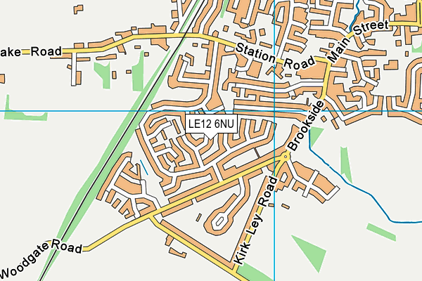 LE12 6NU map - OS VectorMap District (Ordnance Survey)