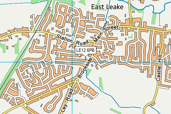 LE12 6PB map - OS VectorMap District (Ordnance Survey)