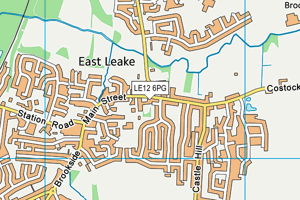 Map of EAST LEAKE BARBER LTD at district scale