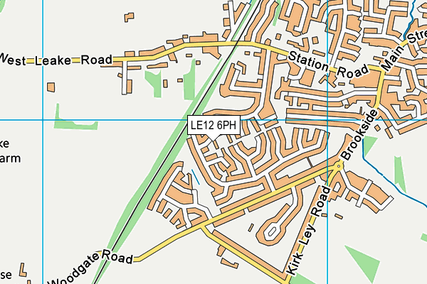 LE12 6PH map - OS VectorMap District (Ordnance Survey)