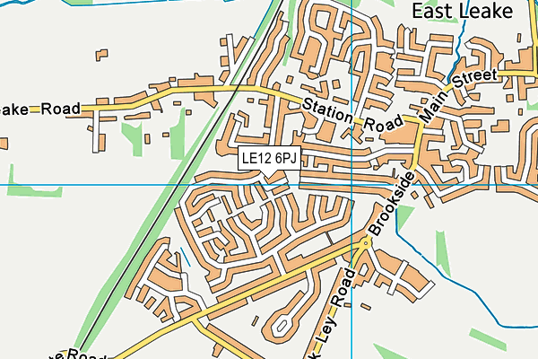 LE12 6PJ map - OS VectorMap District (Ordnance Survey)