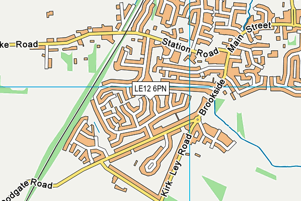 LE12 6PN map - OS VectorMap District (Ordnance Survey)