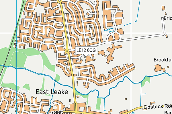 LE12 6QG map - OS VectorMap District (Ordnance Survey)