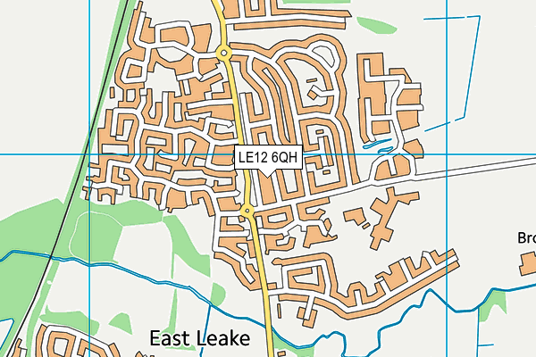 LE12 6QH map - OS VectorMap District (Ordnance Survey)