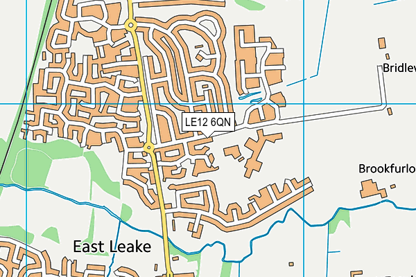 East Leake Leisure Centre map (LE12 6QN) - OS VectorMap District (Ordnance Survey)