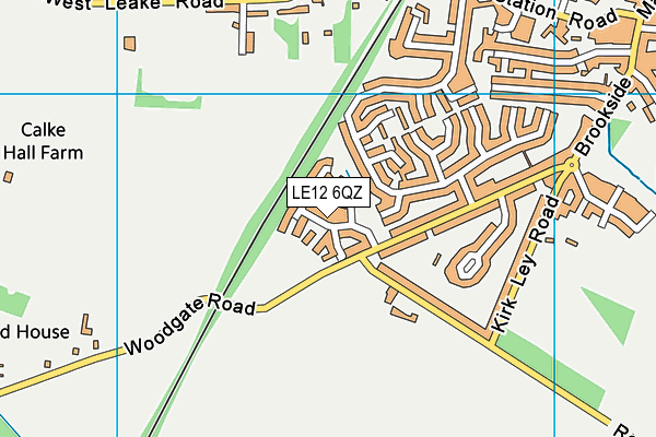 LE12 6QZ map - OS VectorMap District (Ordnance Survey)