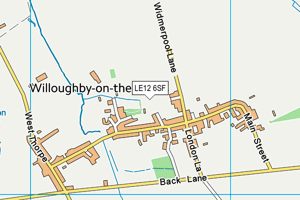 LE12 6SF map - OS VectorMap District (Ordnance Survey)