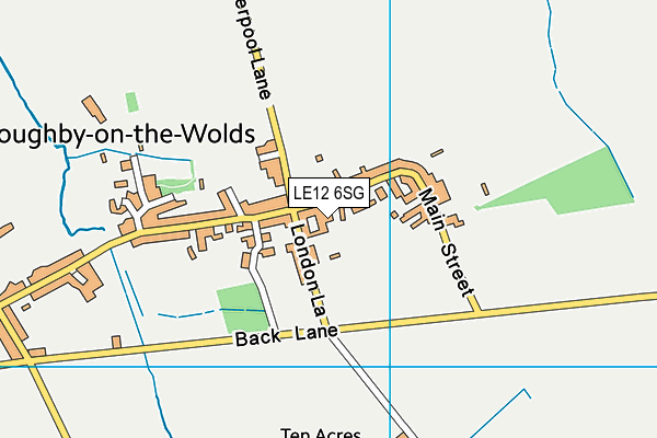 LE12 6SG map - OS VectorMap District (Ordnance Survey)