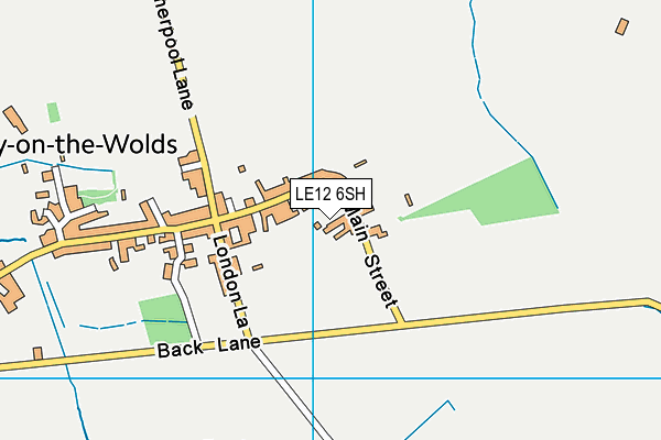 LE12 6SH map - OS VectorMap District (Ordnance Survey)